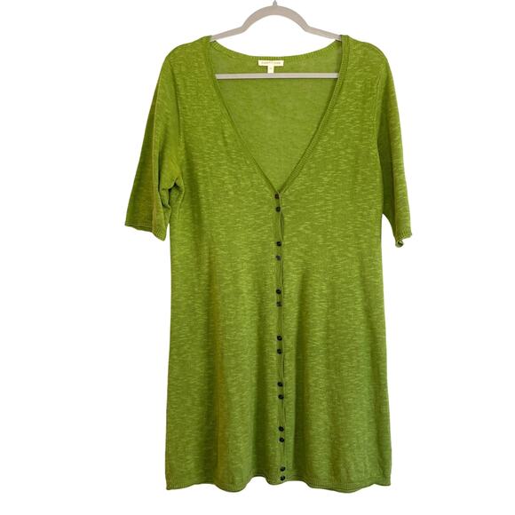 Eileen Fisher Sweaters - Eileen Fisher Linen Cotton Short Sleeve Cardigan Sweater Size Small Lagenlook